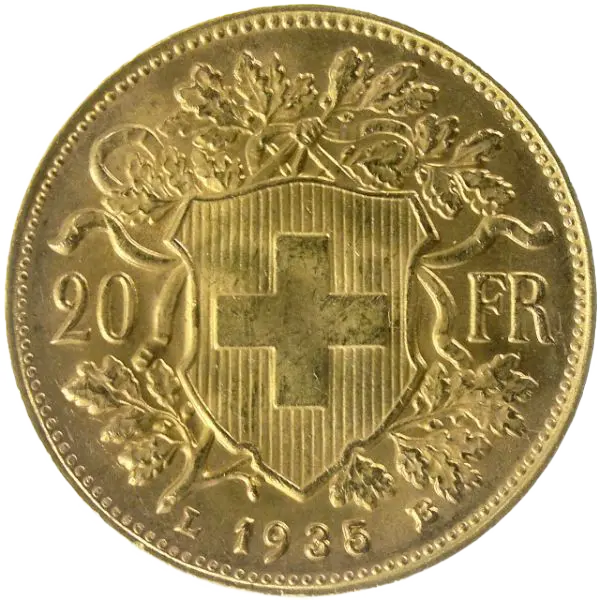 20 Francs Suisse (Vreneli)